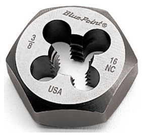 BLUE-POINT NO.GA541-71614 Die NC 1 Single Hex Non-Adjustable 7/16&quot;-14