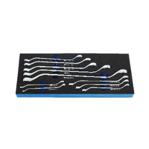 BLUE-POINT No.BPS2A 45° Double Ring Wrench Set (6x7, 8x9, 10x11, 12x13, 14x15, 16x17, 18x19, 20x22, 21x23, 24x27 mm.)