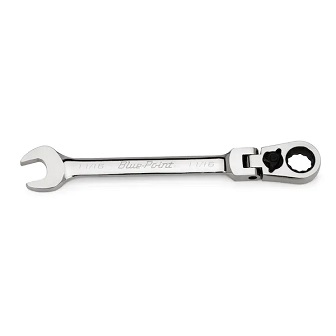 BLUE-POINT NO.BOERF10A Wrench Flex Head Ratcheting Box/Open End Standard 12˚Offset 5/16&quot; 12P