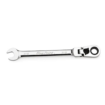 BLUE-POINT NO.BOERF12A Wrench Flex Head Ratcheting Box/Open End Standard 12˚Offset 3/8&quot; 12P