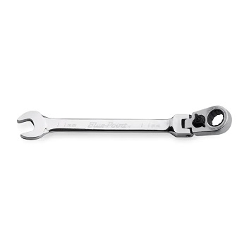 BLUE-POINT NO.BOERMF11A Wrench Metric Flex Head Ratcheting Box/Open End Standard 12˚Offset 11mm. 12P