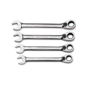 BLUE-POINT NO.BOER704 15˚Offset Standard Ratcheting Box/Open End Wrench Set 4pc 12-Point