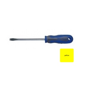 ไขควง BLUE-POINT NO.BSGD125S5Y Screwdriver P-Series Slotted Flat Tip 5mmx100x208 Yellow