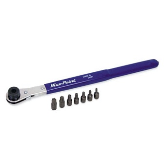 ชุดบิด BLUE-POINT NO.SHORTORX Set Torx Bit Low Profile Ratcheting Wrench 8 pcs.