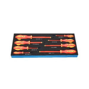 BLUE-POINT No.BPS23A VDE Screwdriver Set , (0×60, 1×80, 2×100, 3×15 ,2.5×75, 4×100, 5.5×125, 6.5×15)