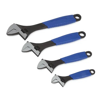 BLUE-POINT No.BLPADJ404SG Adjustable Wrench set 4 pcs./set