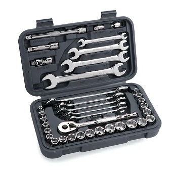 ชุดประแจ 37 ชิ้น BLUE-POINT No.BLPGSS3837 Set General Service &amp; Wrench inc/mm. 3/8&quot;Dr., 37pcs.