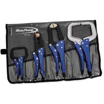 BLUE-POINT NO.VGP104 Pliers Locking Autobody/Welding Set , 4 pcs.