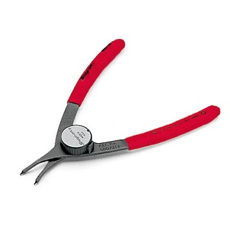 SNAP-ON NO.PRH12 Pliers Retaining Ring Fixed Tip Convertible 18˚/.038&quot; tips