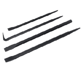 BLUE-POINT No.BLPPB704 Set Prybar/Pinch Bar , 4 pcs.