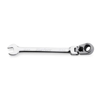 BLUE-POINT NO.BOERMF9A Wrench Metric Flex Head Ratcheting Box/Open End Standard 12˚Offset 9mm. 12P