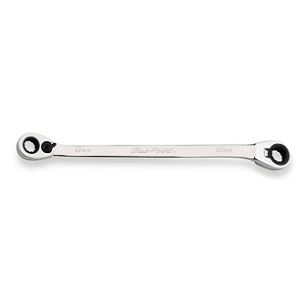 BLUE-POINT NO.BXORM89 Wrench Metric Ratcheting Box Reversible Standard Length 25˚Offset 8-9mm. 12P