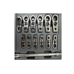 BLUE-POINT No.BFCRM712A Set Wrench Metric Ratcheting Crowfoot 12pcs.