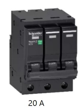 เซอร์กิตเบรคเกอร์ SCHNEIDER NO.QO320 VSC 6T Circuit breaker , 3P 20A