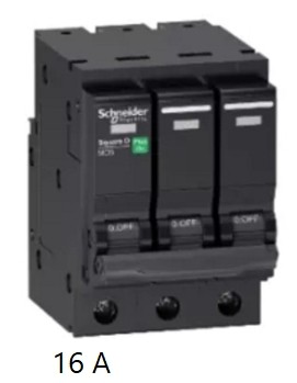 เซอร์กิตเบรคเกอร์ SCHNEIDER NO.QO316 VSC 6T Circuit breaker , 3P 16A