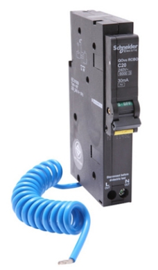 ลูกเซอร์กิตเบรคเกอร์กันช็อต SCHNEIDER NO.QO132VS6RCBO30 Circuit Breaker , 1P 32A