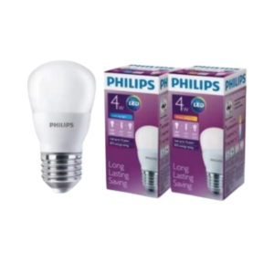 หลอดแอลอีดี PHILIP LED BULB 4-40W E27 6500K 230V P45 Daylight