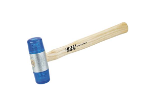 HAZET NO.1951-27 Plastic Hammer, Low Rebound Size 27mm. L 265mm.