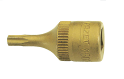 HAZET NO.8502-T25 Screwdriver Socket Torx with knurling, 6.3(1/4”) Size 25 (4.5x28mm)