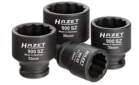 HAZET NO.900SZ/4 Set for Drive, Joint and Axle Shafts, 1/2&quot;, 12P (4pcs)