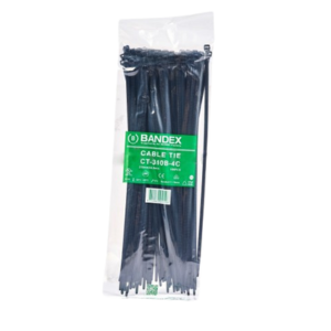 เคเบิ้ลไทร์สีดำ BANDEX NO.CT-610-9B Cable tie ,Black Size 24&quot; (61  mm.x 9.0 mm)