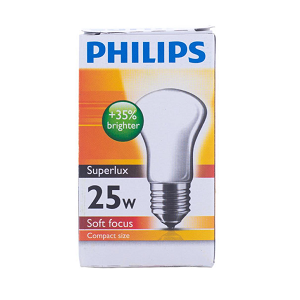 หลอดไฟ PHILIPS SUPERLUX Soft focus compact , 25W/220V E27