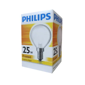 หลอดปิงปอง PHILIPS NO.Classic tone Frosted 220V 25W E27