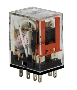 รีเลย์ OMRON NO.MY2N Non-Latching relay DPDT , 12 VDC 5 A มีไฟโชว์