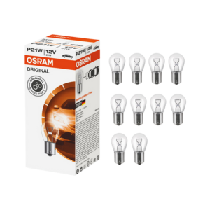 หลอดไฟเลี้ยว OSRAM #7506 (93, 1 จุด) ขนาด 12V. 21W (10 ดวง/กล่อง)