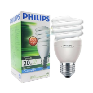 หลอดไฟ PHILIPS TORNADO , 20W E27 Cool daylight