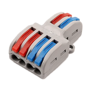 เทอร์มินอลเข้า 4 ออก 2 NO. SPL-422 Out Mini Quick Fast Wire Connector Universal Wiring Cable Connector Push-in Terminal