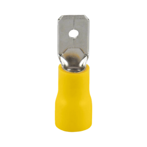 หางปลาเสียบตัวผู้แบน KENION NO.YF 250 Insulated male connector , 2.63-6.64 mm. : YELLOW