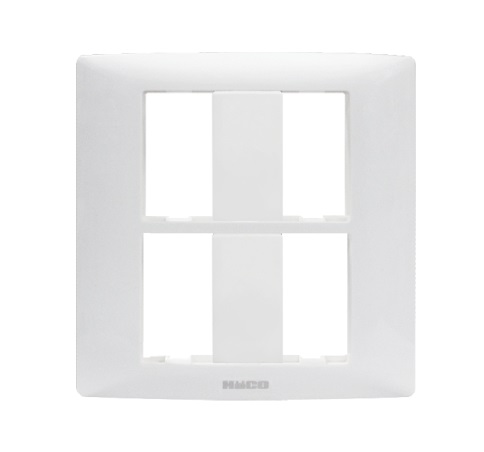 หน้ากาก 4 ช่อง HACO No.W1104 Gang Frame 4 (White Color)