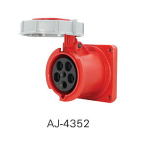 ปลั๊กเพาเวอร์ QUBIX No.AJ-4352 Power Plug ,3P+N+E 63A IP67