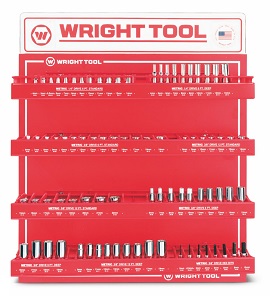 WRIGHT-TOOL NO.D957 Set 78pcs 1/4&quot; &amp; 3/8&quot;Dr. 6 &amp; 12P Sockets