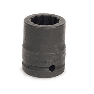 SNAP-ON NO.IMD843 Shallow Impact Socket 1&quot; Dr. SAE Flank Drive® 2-5/8&quot; 12P