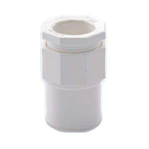 ข้อต่อเข้ากล่อง ร้อยสายไฟ SCG PVC Connector for box , 20 mm. 3/4&quot; : White