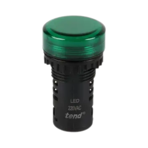 หลอดไพล๊อตแลมป์ TEND  NO.TS2D2G/AD16-22DS LED PILOT LAMP, 220V (GREEN)