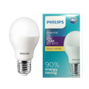 หลอดแอลอีดี PHILIPS LED Bulb 5w E27 A60 3000K Warmwhite