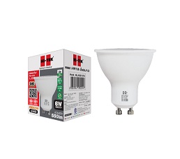 หลอดไฟแอลอีดีขั้วบิด HI-TEK No.HLLHG0140W ขั้ว GU10 4X1s /220V 310 Lm Warm white