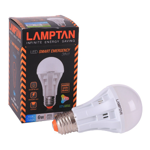 หลอดไฟ LAMPTAN No.LED Smart Emergency 3 in 1 Daylight 6 W E27