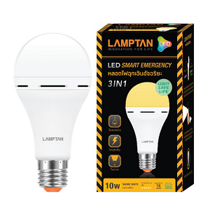 หลอดไฟ LAMPTAN No.LED Smart Emergency 3 in 1 Warmwhite 10 W E27