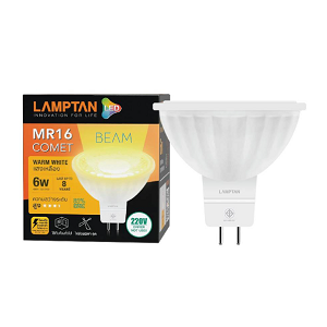 หลอดไฟ LAMPTAN No.LED MR16 Comet 220V 6W Warm whtie