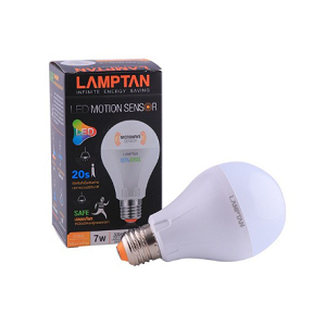 หลอดไฟ LAMPTAN LED MOTION SENSOR 7W E27 Warm white 2700K