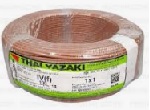 สายไฟ THAI YAZAKI Cable wire : THW , 1 x 2.5 sqmm. สีน้ำตาล (100 เมตร/ม้วน)