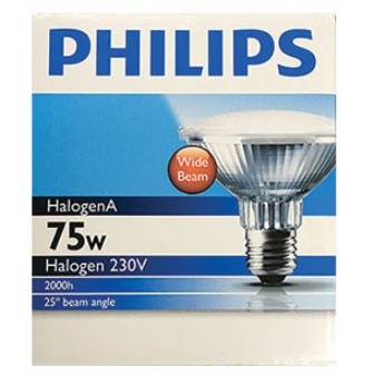 หลอดฮาโลเจน PHILIPS NO.PAR30 HFL 75W E27 230V. HALOGEN 