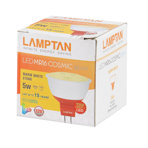 หลอดไฟ LAMPTAN No.LED MR16 Cosmic 220V 5W Warmwhtie