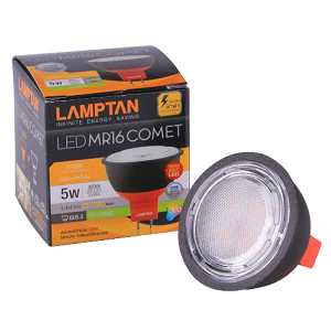 หลอดไฟ LAMPTAN No.LED MR16 Comet 220V 5W Warmwhtie