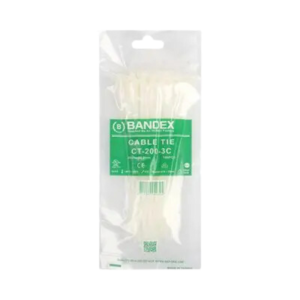 เคเบิ้ลไทร์สีขาว BANDEX NO.CT385-4C Cable tie : White , 15&quot; ( 385  mm.x 4.8 mm)