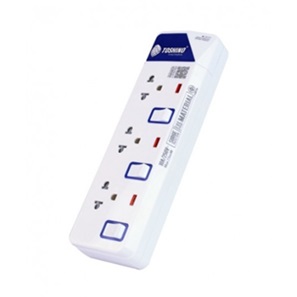 ปลั๊กพ่วงรางไฟ TOSHINO NO.ET-913-3 Extension cord Power Strip with Switch 3 Outlets , 3mt